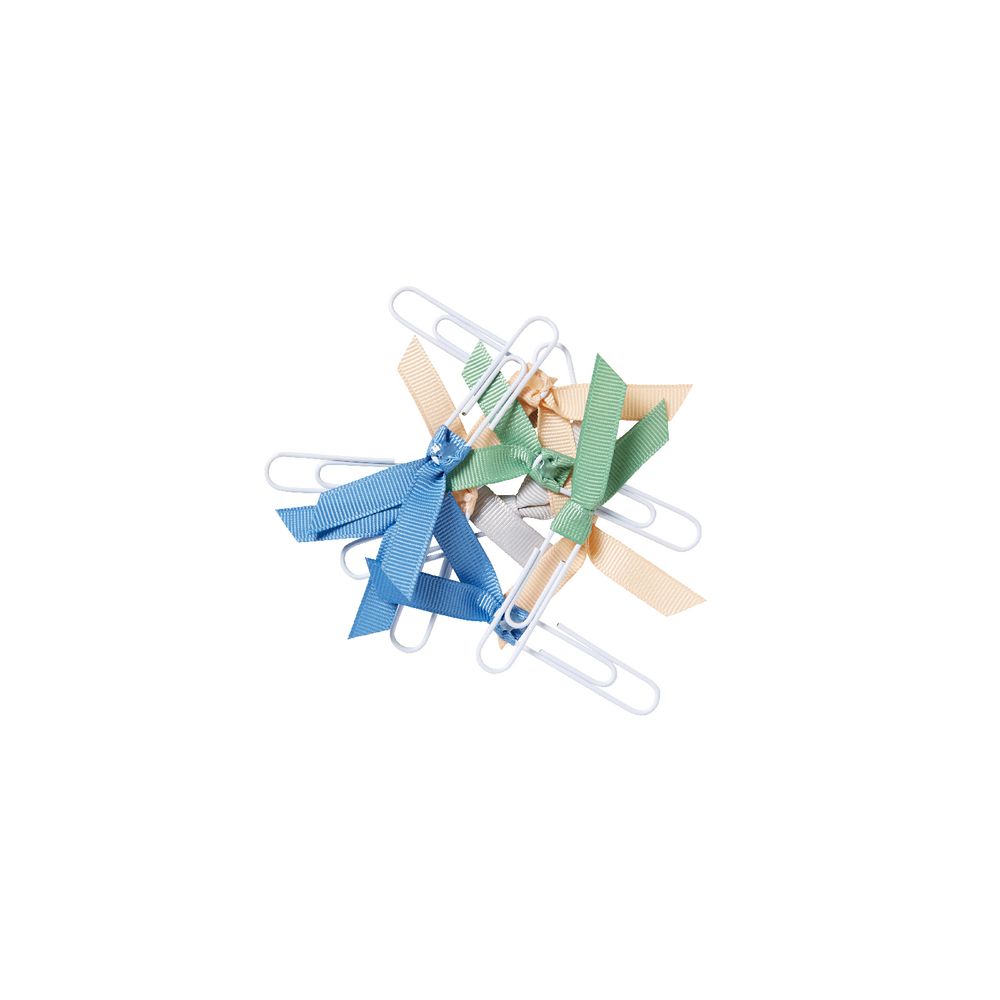 Otto 50mm Paper Clips Bow Ribbons 10 Pack