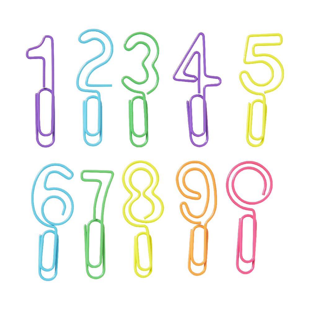 Otto Number Paper Clips 20 Pack