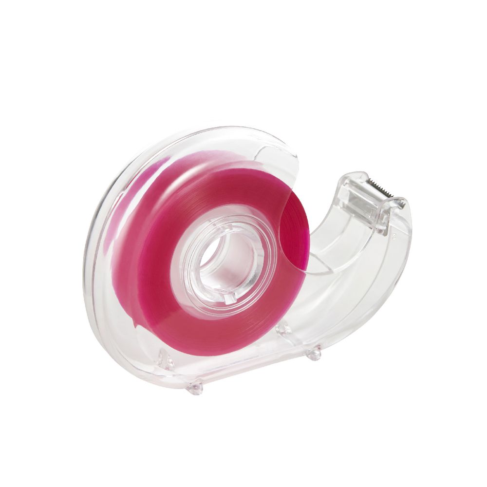 Otto Invisible Adhesive Tape with Dispenser 18mm x 33m Pink