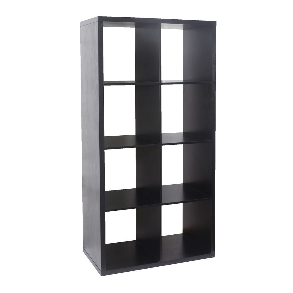 Horsens 8 Cube Bookcase Black