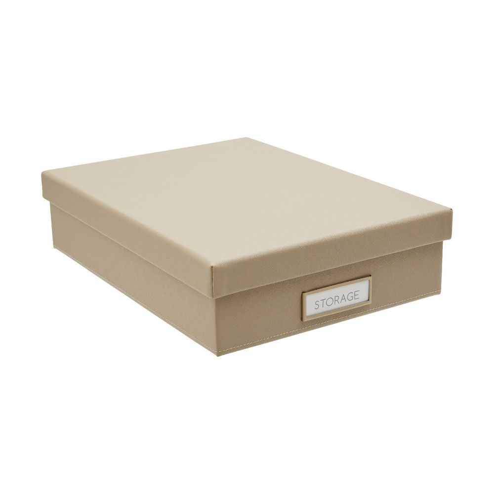 Otto Criss Cross A4 Storage Box Stone