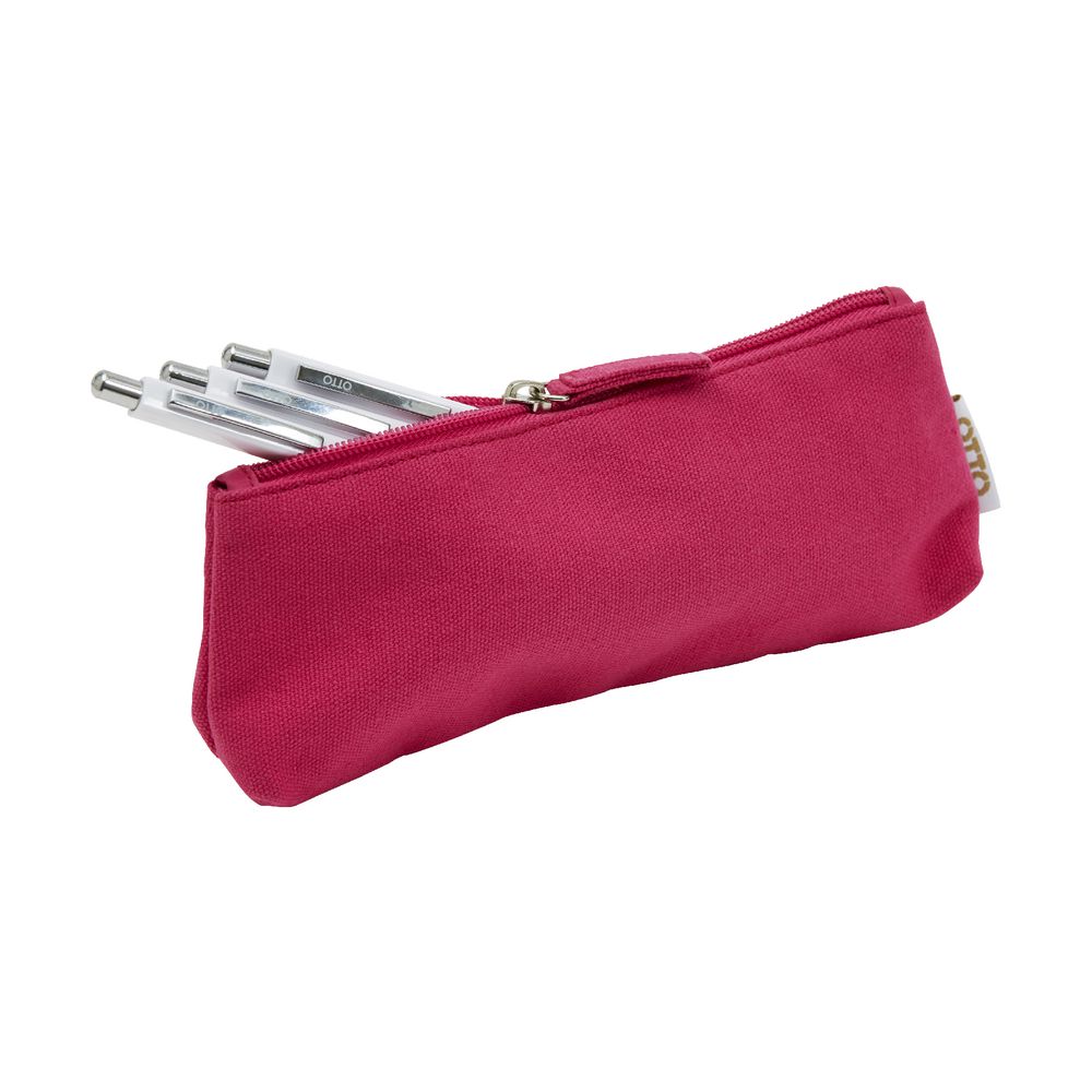 Otto Brights Canvas Pencil Case Pink