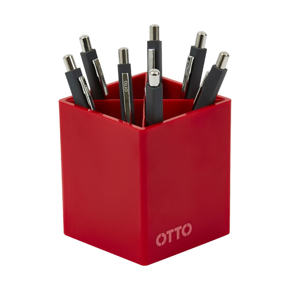 Otto Brights Pen Cup Red