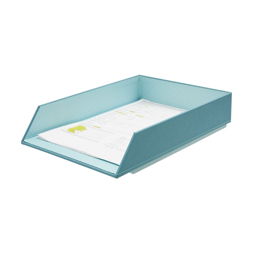Otto Criss Cross Document Tray Aqua