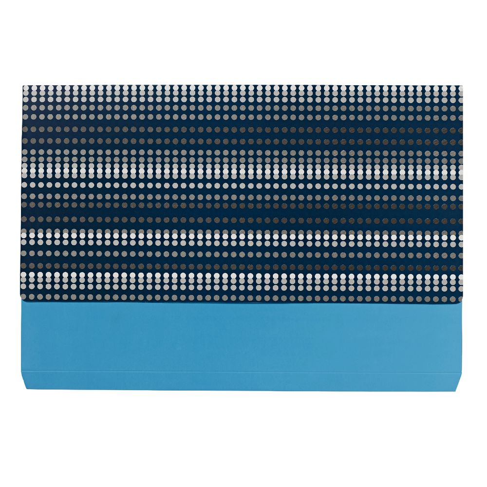 Otto A4 Manila Document Wallet Navy Spots
