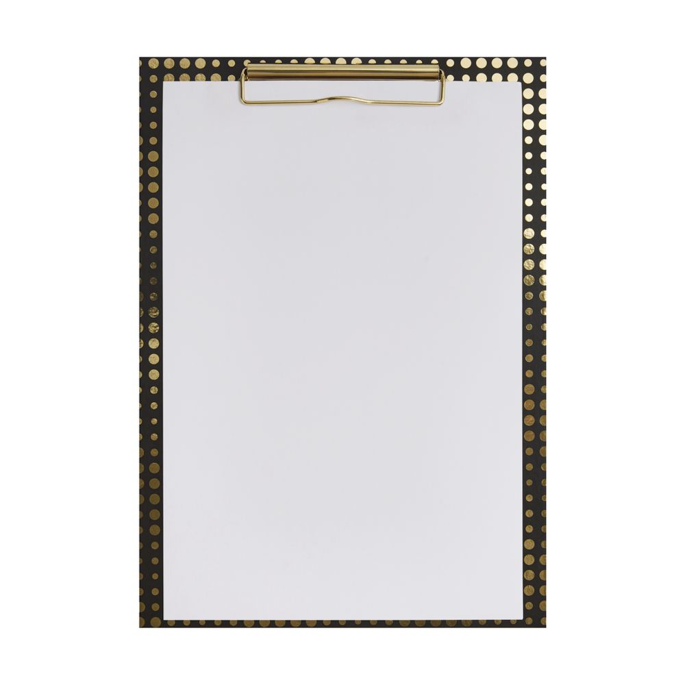 Otto Waves A4 Clipboard Gold/Black
