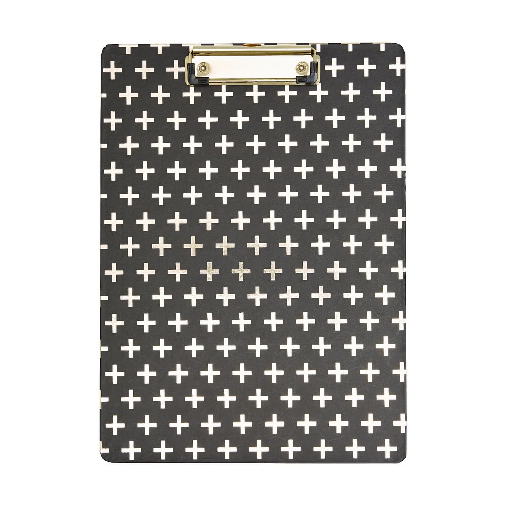 Otto Gold Cross A4 Clip Board Gold
