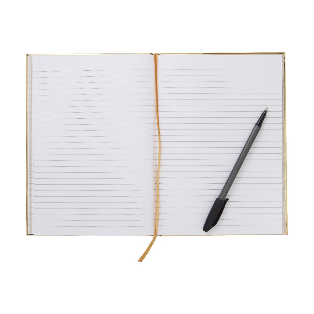 Otto A5 Ruled Notebook Gold 192 Page