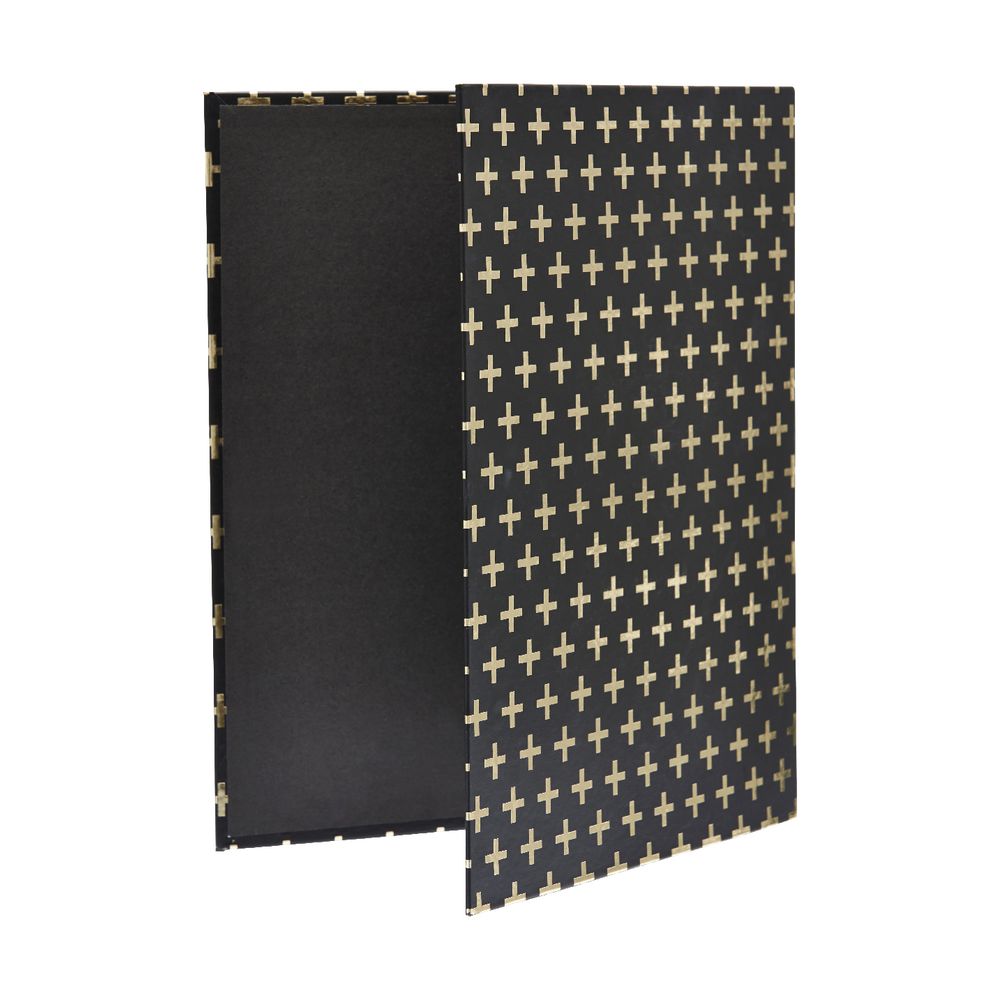 Otto Gold Cross Ring Binder Gold and Black