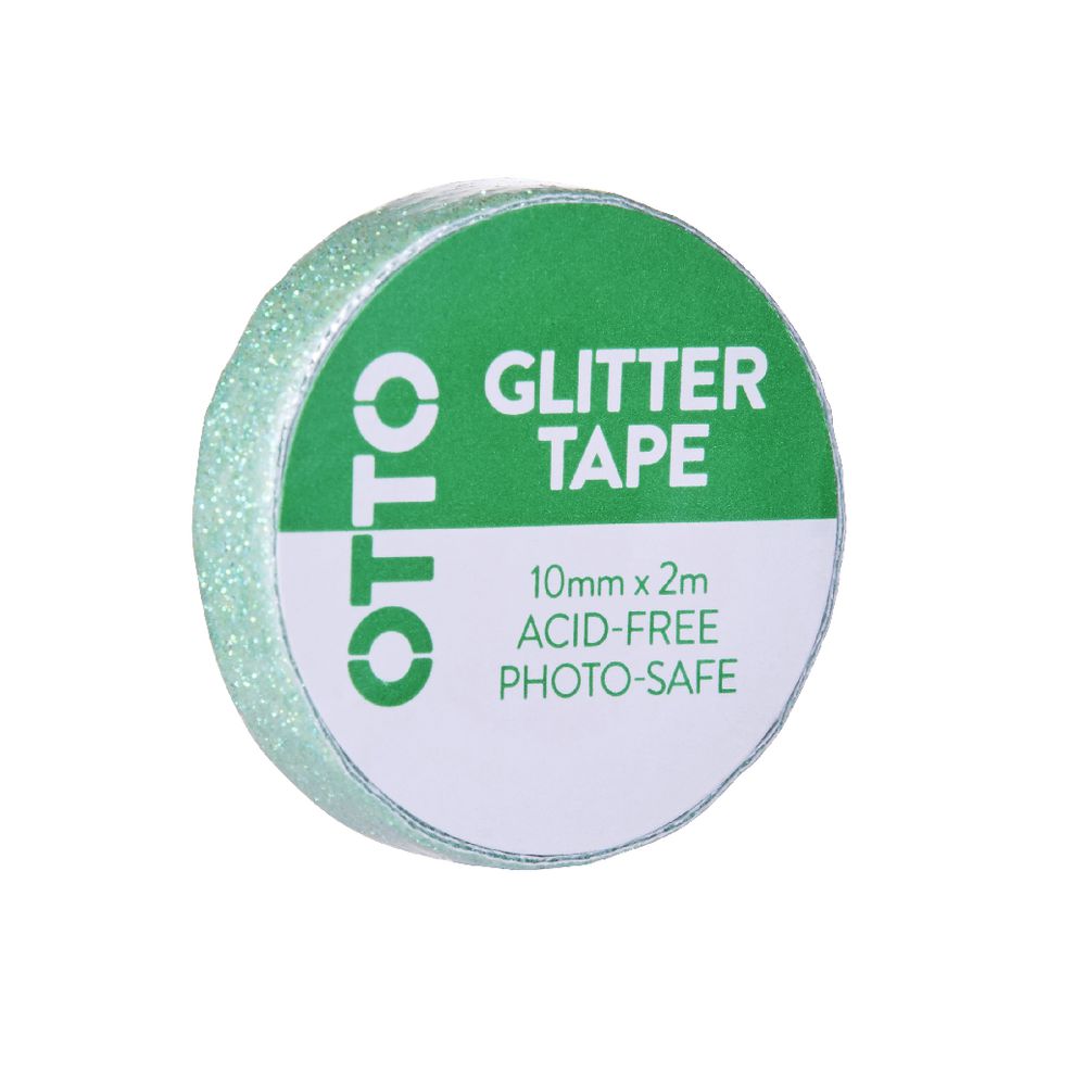 Otto Glitter Tape 10mm x 2m Green