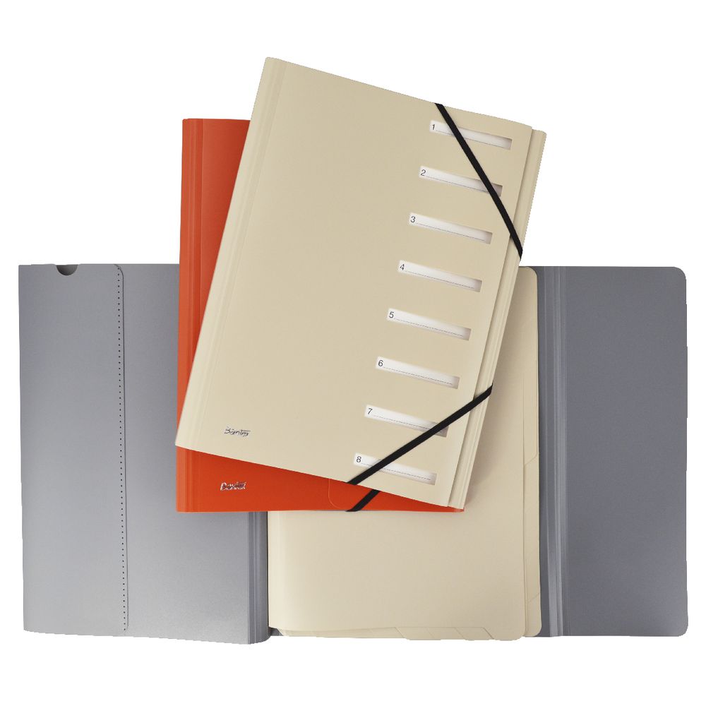 Bantex On The Go A4 Expandable Personal Organiser 8 Tab