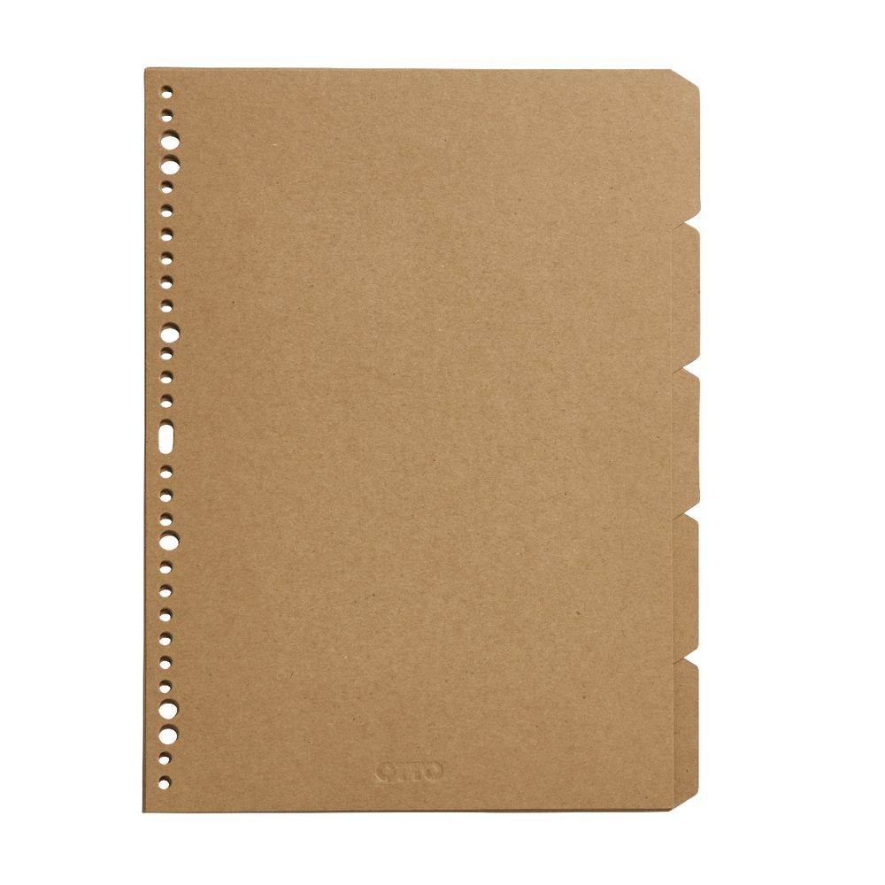 Otto Index Dividers A4 Kraft 5 Pack