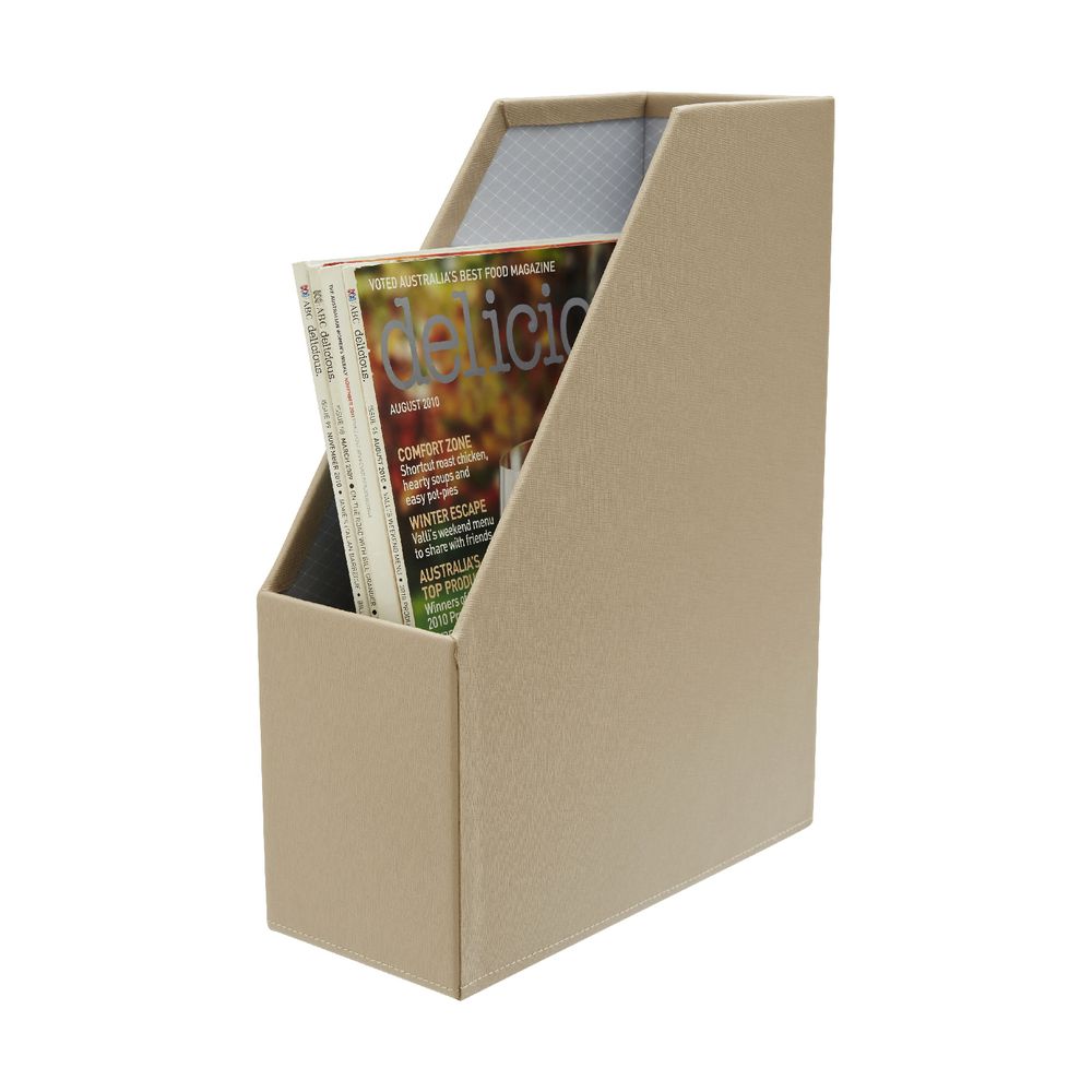 Otto A4 Criss Cross Magazine File Stone