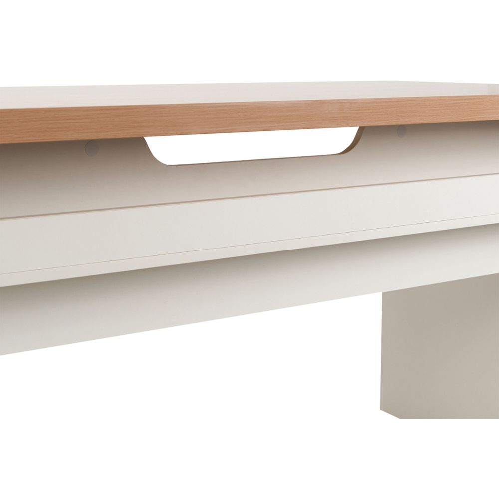 Marstrand Straight Desk 1500mm Oak and White