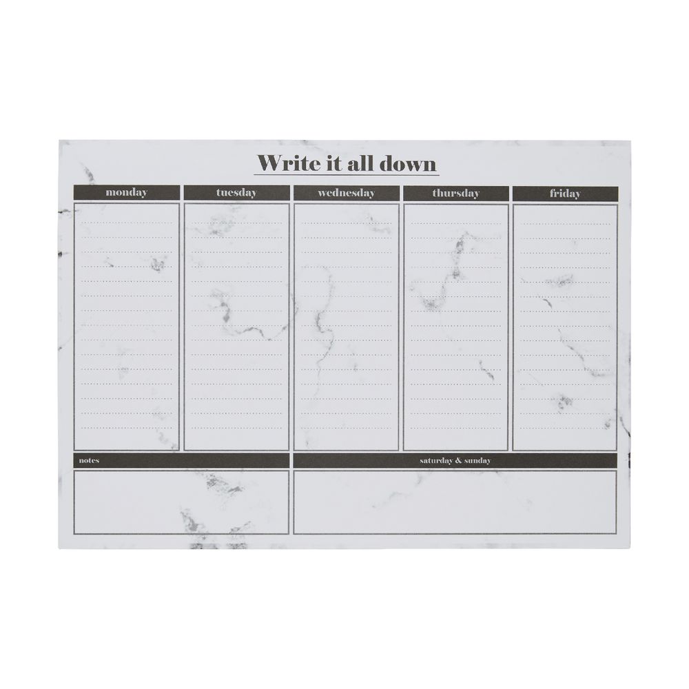Otto A4 Desk Pad Planner Monochrome