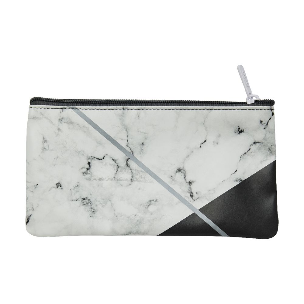 Otto Flat Pencil Case Monochrome
