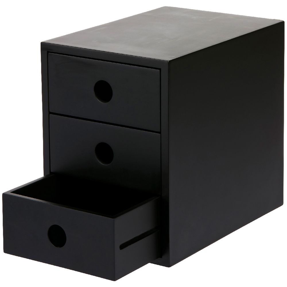 Otto 3 Drawer Document Holder Black
