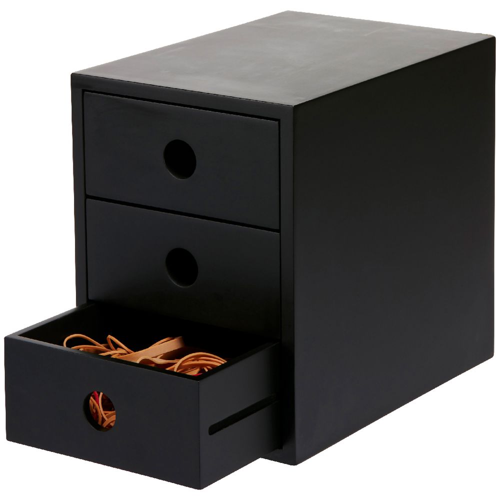 Otto 3 Drawer Document Holder Black