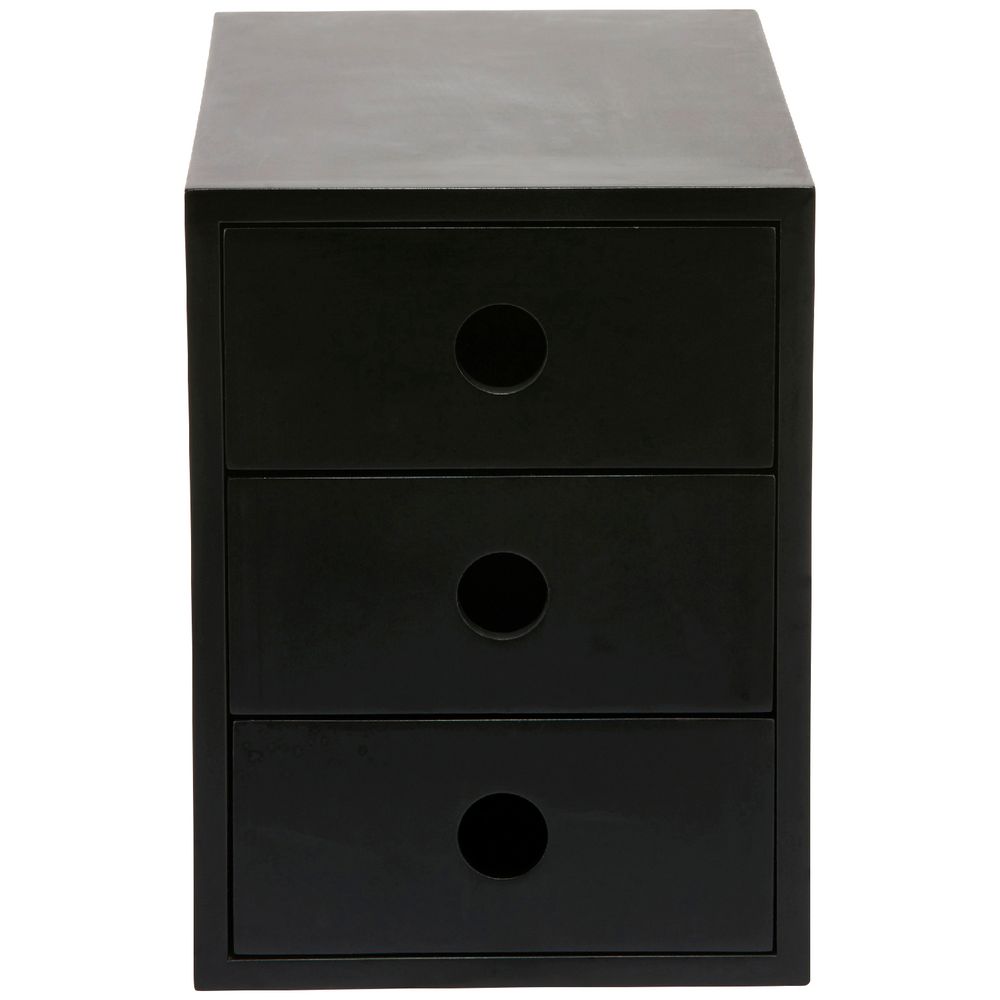 Otto 3 Drawer Document Holder Black
