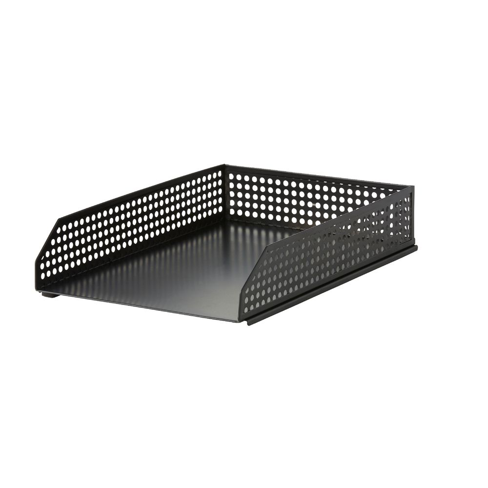 Otto Punched Metal Document Tray Black