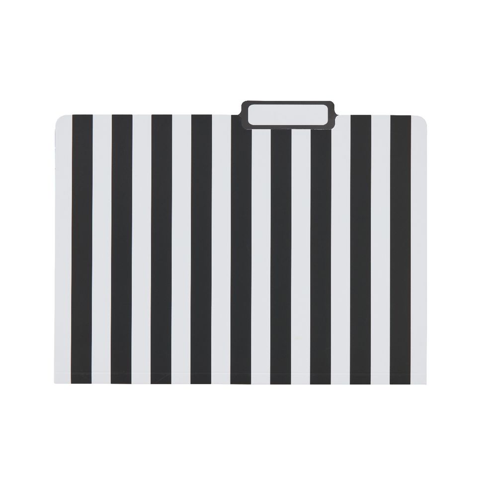 Otto Printed Manila Folder A4 Black Stripe