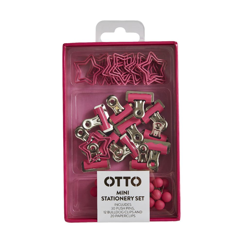 Otto Brights Mini Stationery Set Pink