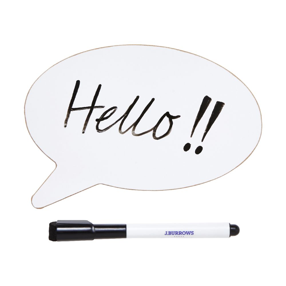 J.Burrows Mini Speech Bubble Whiteboard