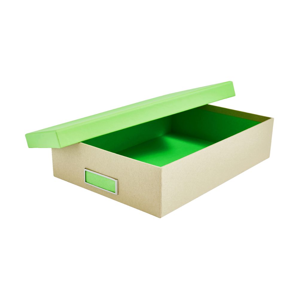 Otto Kraft A4 Document Box Neon Green