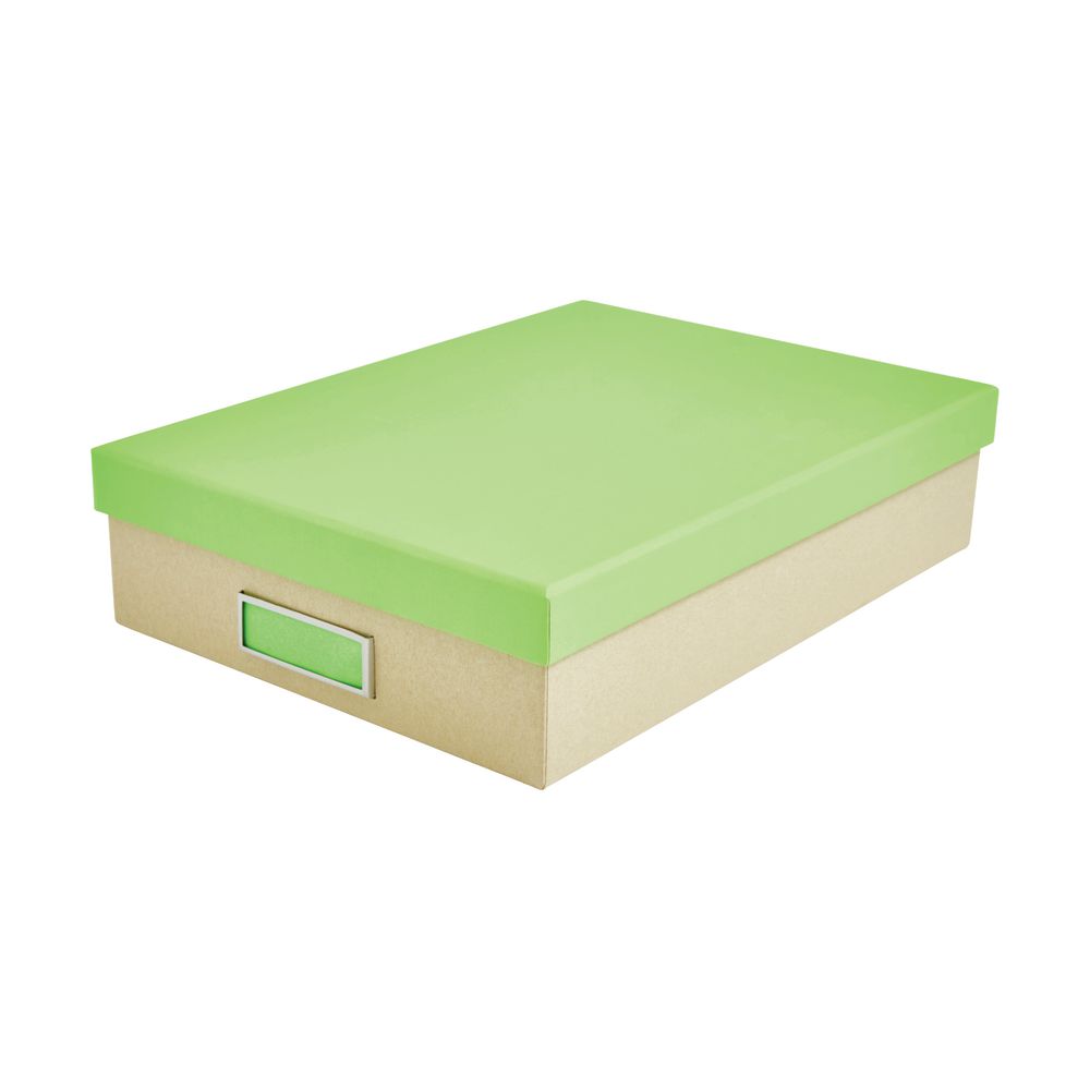 Otto Kraft A4 Document Box Neon Green