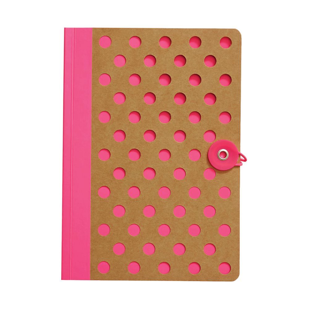Otto A5 Kraft Notebook 192 Page Neon Pink