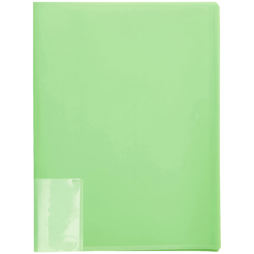 Otto A4 Neon Display Book 20 Pockets Green