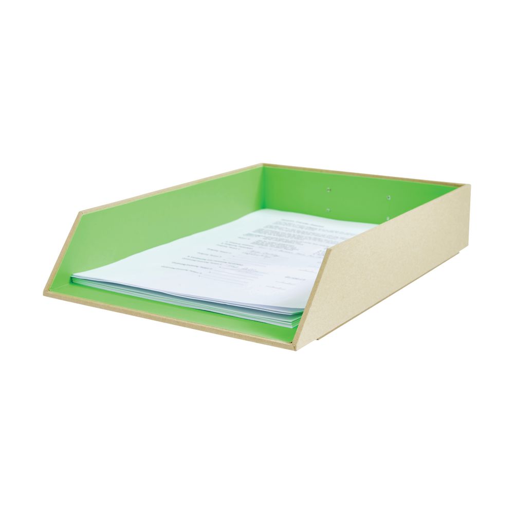 Otto Kraft Document Tray Neon Green