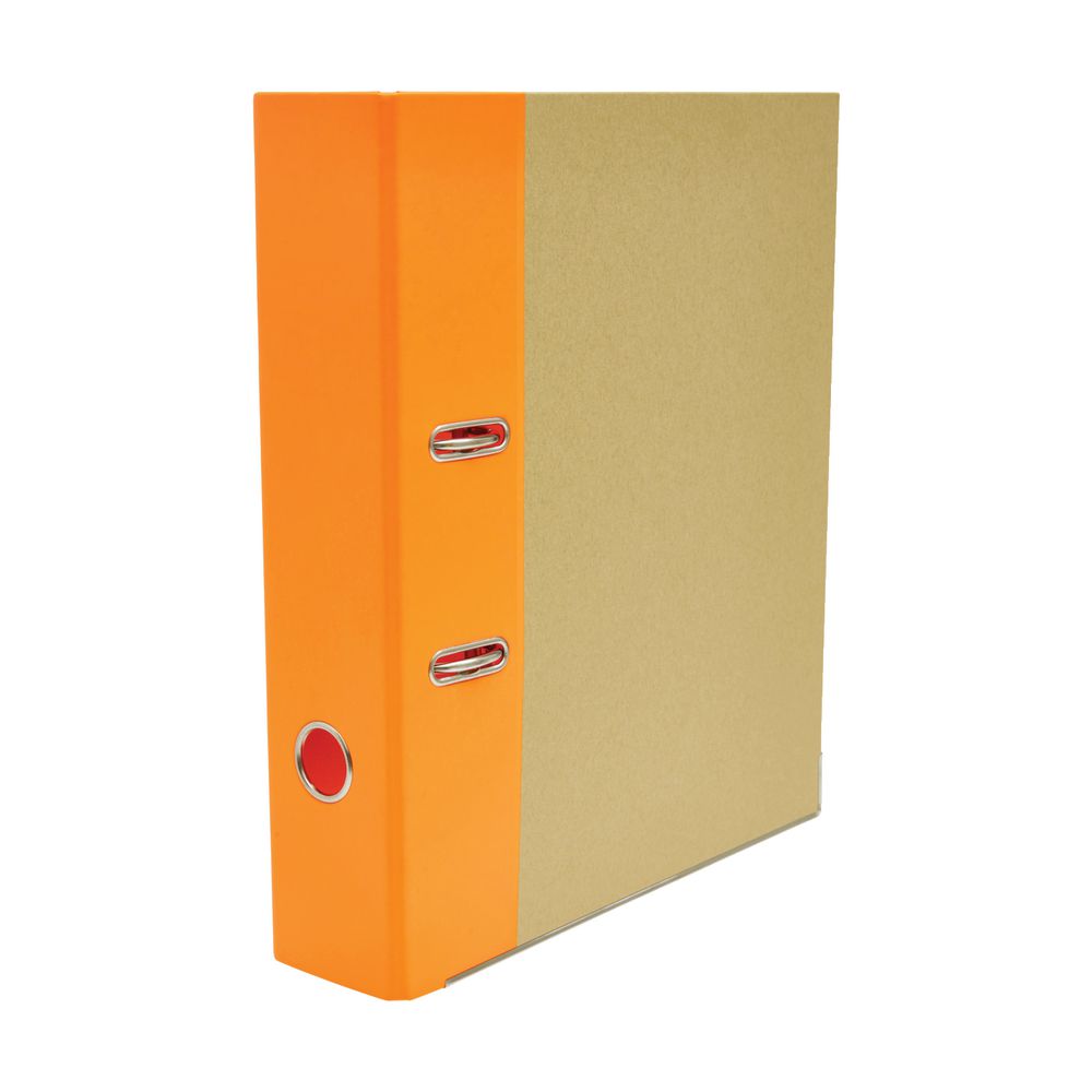 Otto Kraft Lever Arch Binder Neon Orange