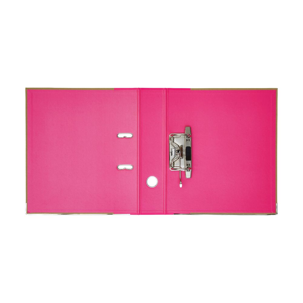 Otto Kraft Lever Arch Binder Neon Pink