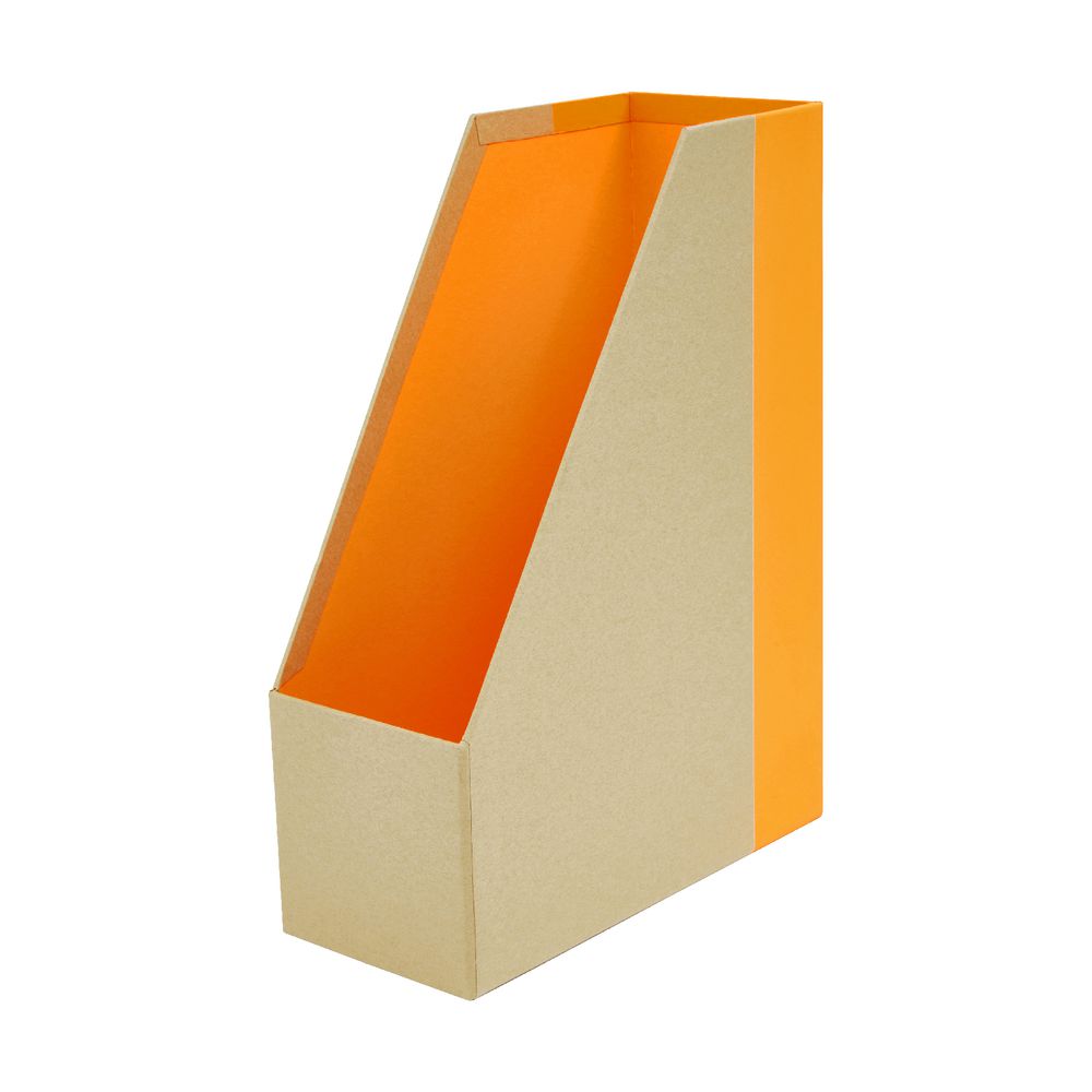 Otto Kraft Magazine File Neon Orange