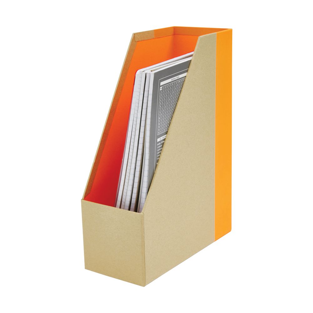 Otto Kraft Magazine File Neon Orange