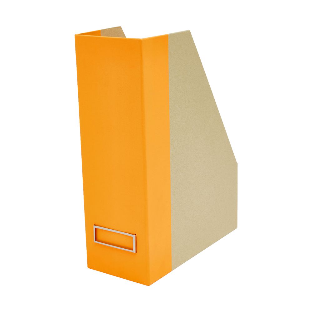 Otto Kraft Magazine File Neon Orange