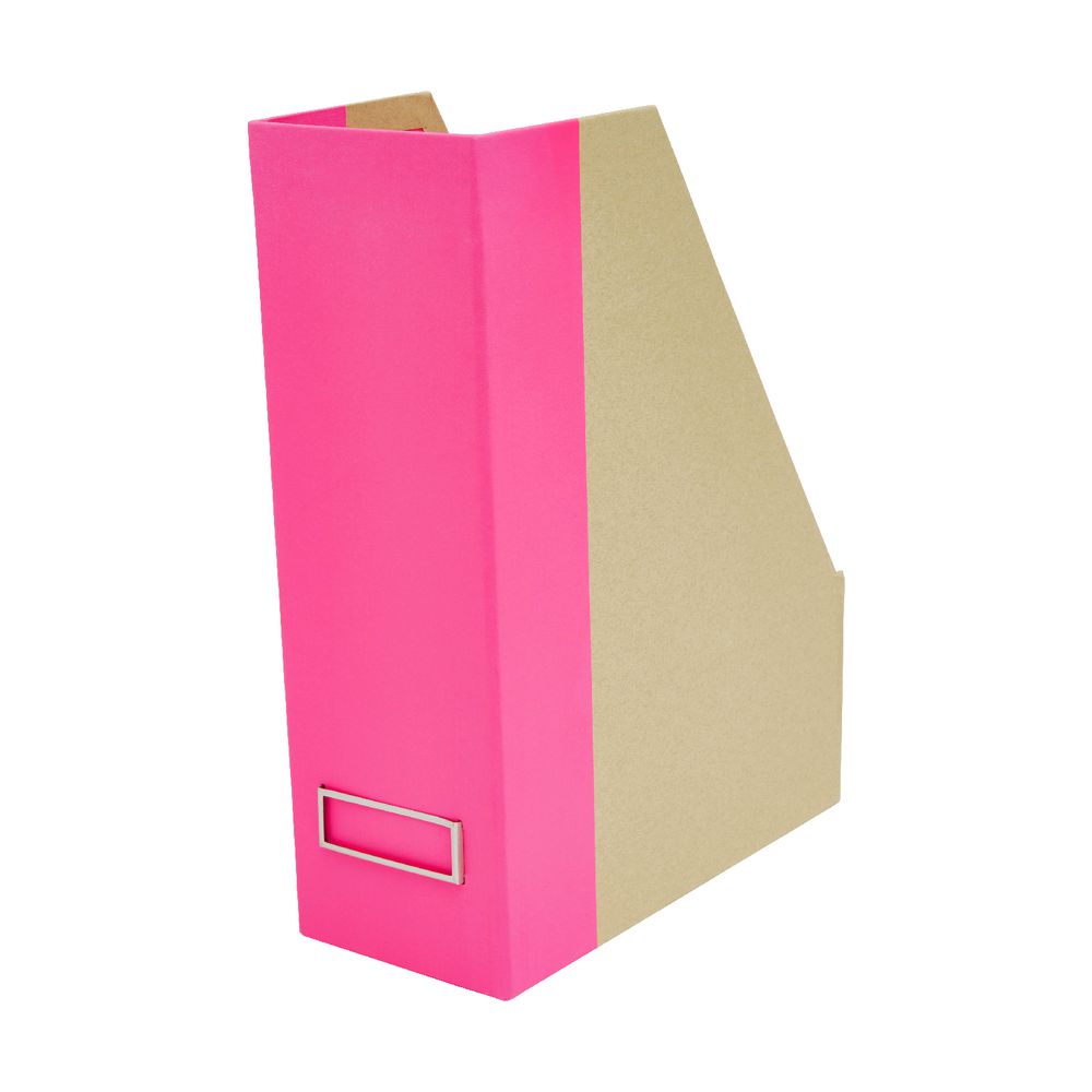 Otto Kraft Magazine File Neon Pink