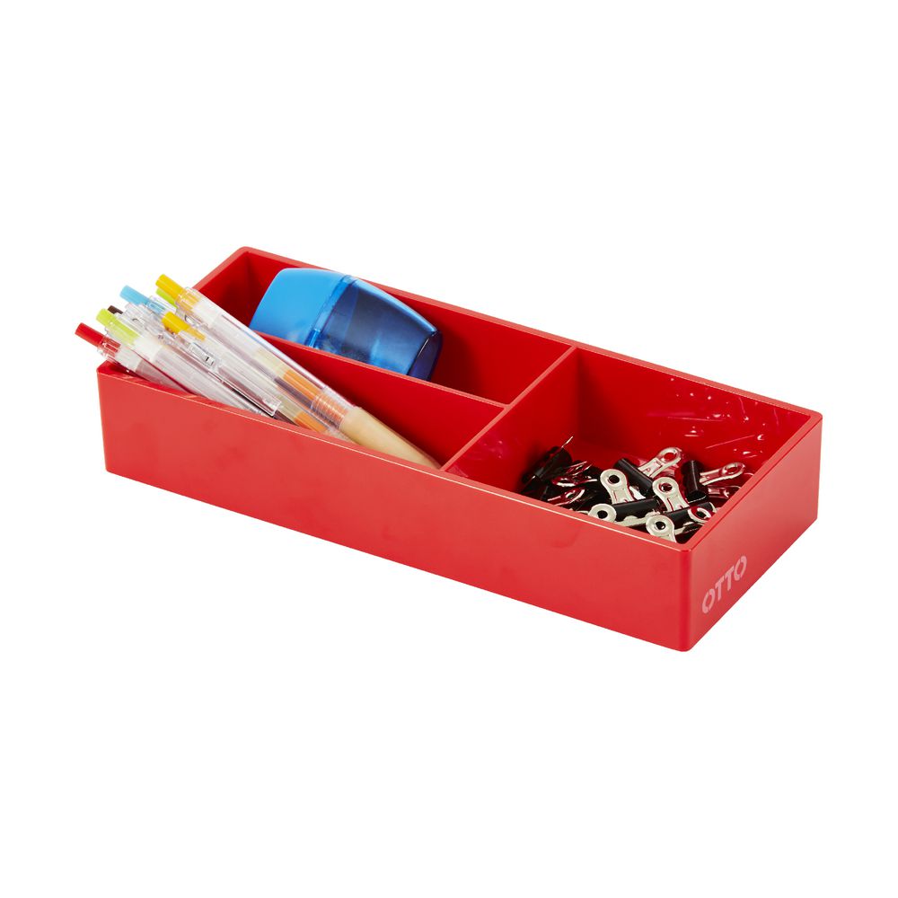 Otto Brights Mini Organiser Tray Red