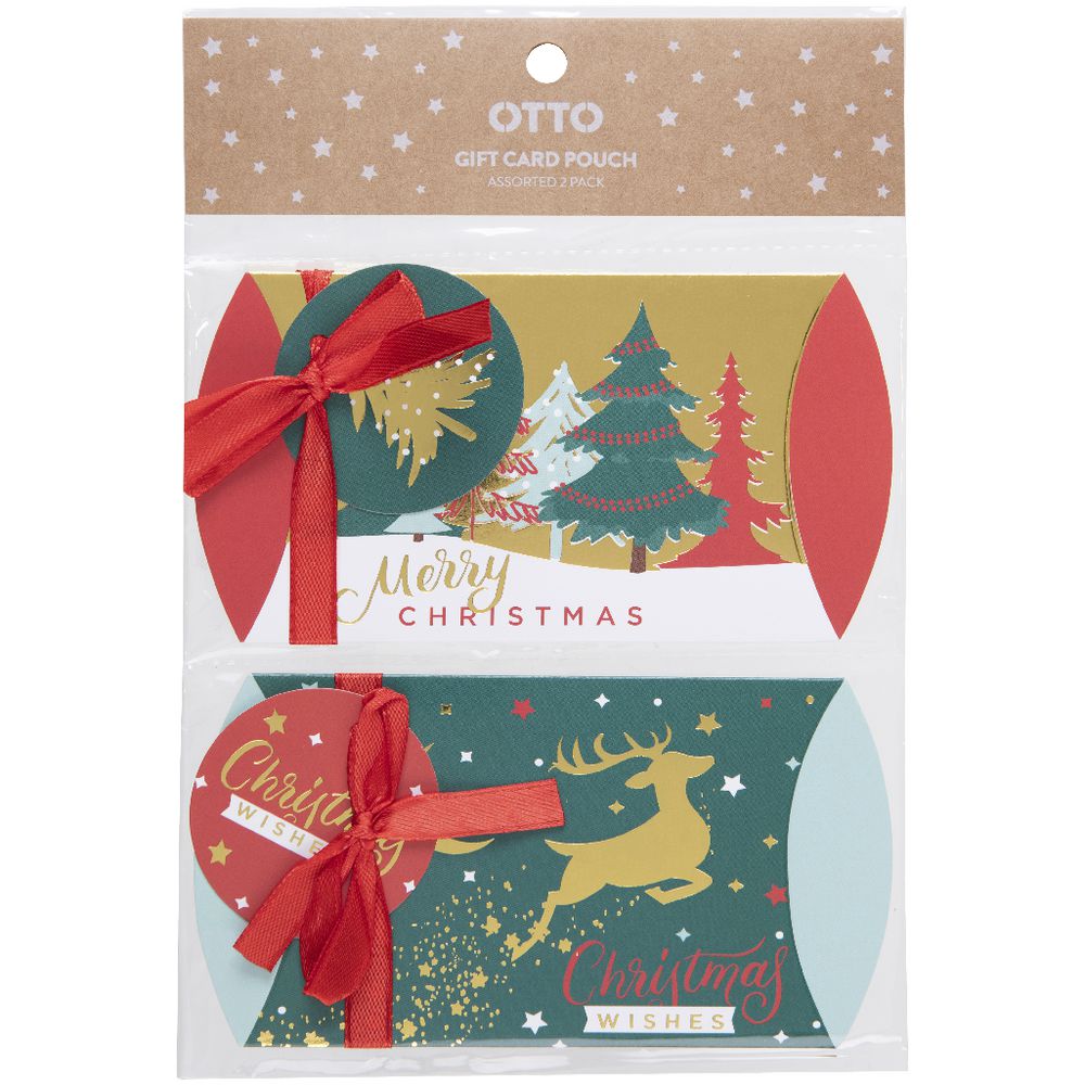 Christmas Gift Card Pouch 2 Pack Tree Officeworks