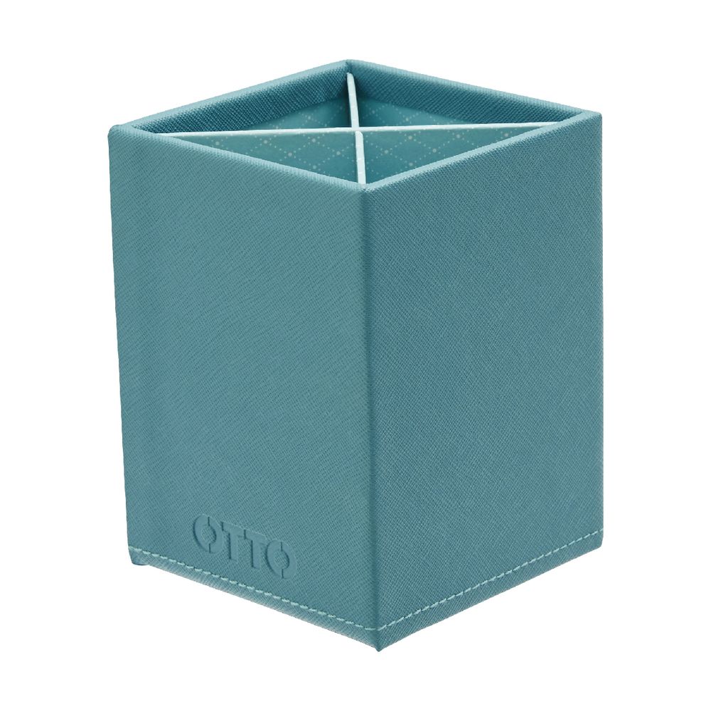 Otto Criss Cross Pen Cup Aqua