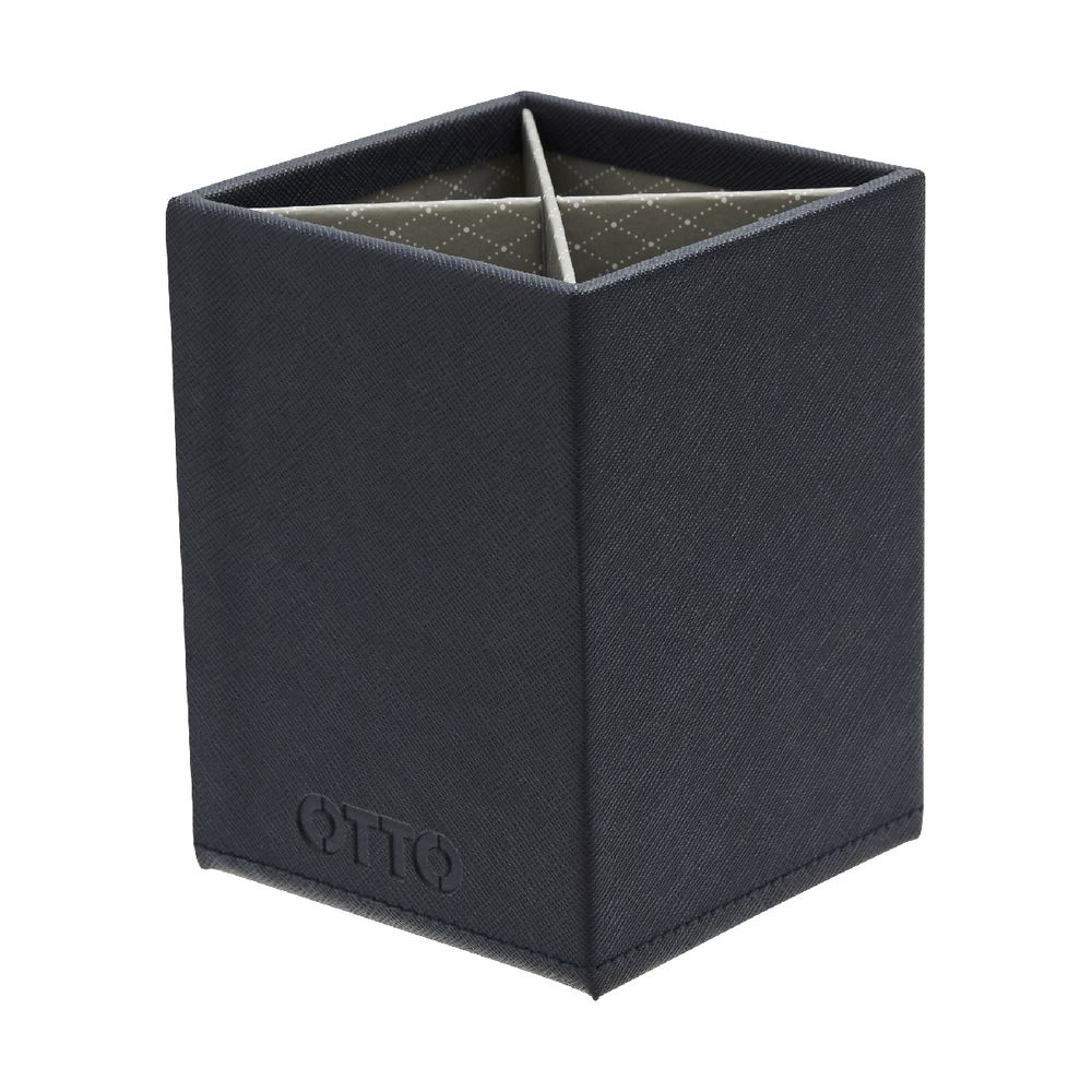 Otto Criss Cross Pen Cup Navy
