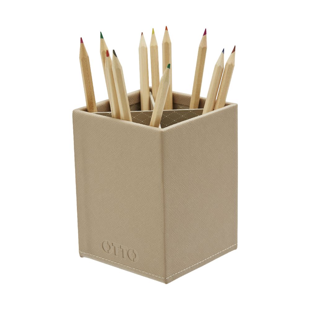 Otto Criss Cross Pen Cup Stone