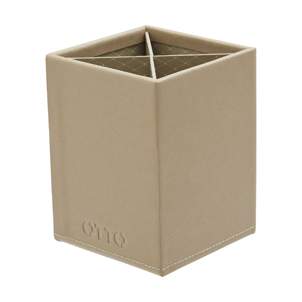 Otto Criss Cross Pen Cup Stone