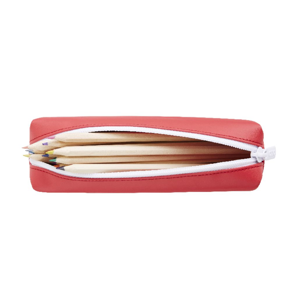 Otto Tube Pencil Case Red