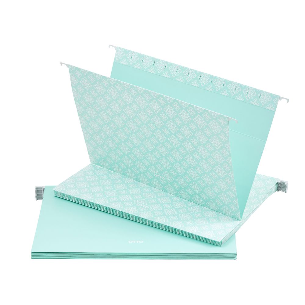 Otto Suspension File Foolscap Aqua 10 Pack