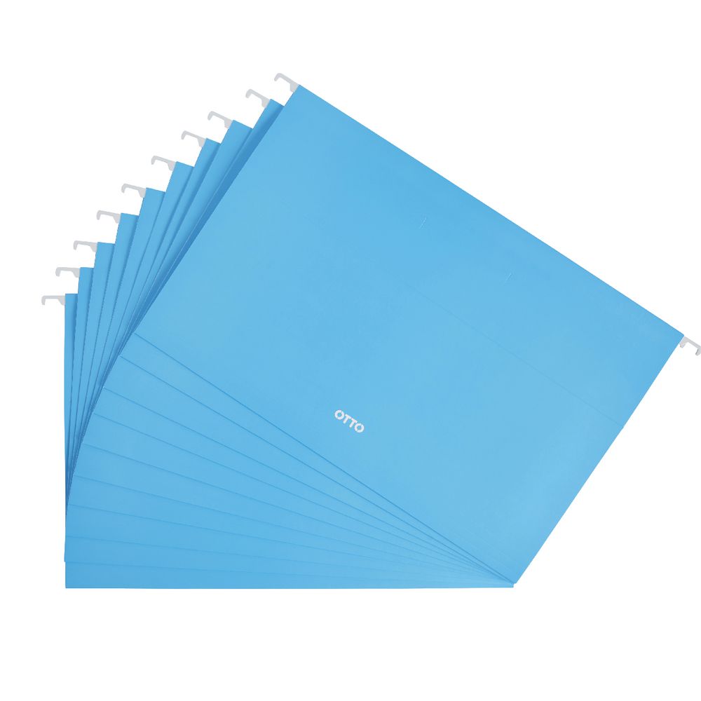 Otto Suspension File Foolscap Blue 10 Pack