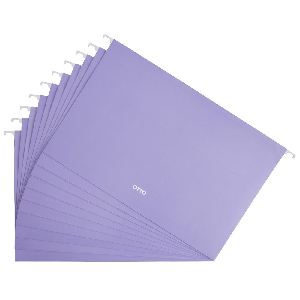 Otto Suspension File Foolscap Purple 10 Pack