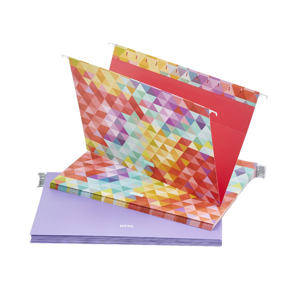 Otto Suspension File Foolscap Purple 10 Pack