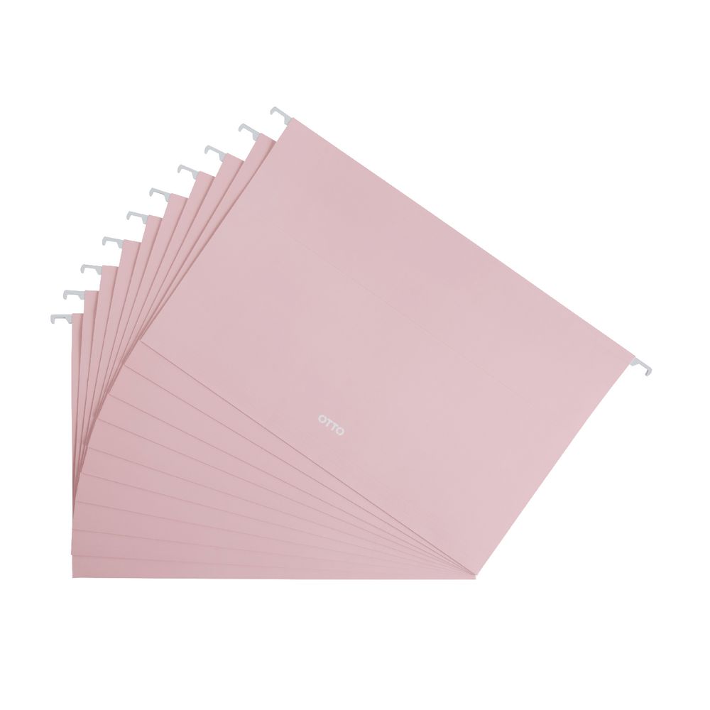 Otto Suspension File Foolscap Hot Pink 10 Pack